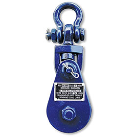 B/A 4 1/2" Snatch Block With Swivel Shackle WLL 4 Tons