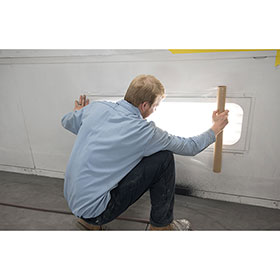 RBL Products Lite Box Glass 1 roll Protective Film Clear 24" x 100' Roll - RBL-435