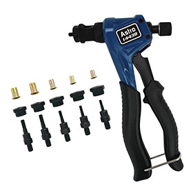 Astro Pneumatic Professional Hand Rivet Nut Kit SAE & Metric with Rivet Nuts - 1443B