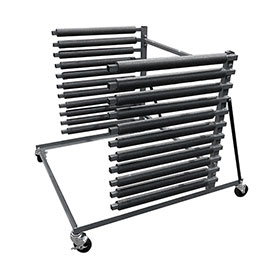 CHAMP® Solid Steel 10-Slot Mobile Windshield Rack 1428