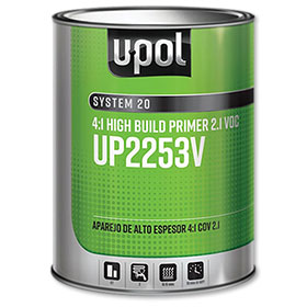 U-POL 2.1 VOC Compliant 4:1 2K High Build Primer - UP2253V