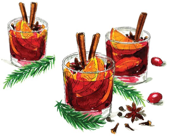 Hot Spiced Holiday Wine: Olive & Cocoa