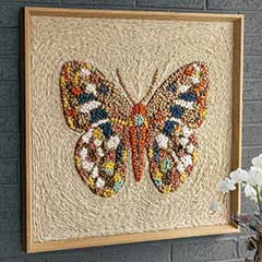 Product Image of Butterfly Embroidered Wall Art