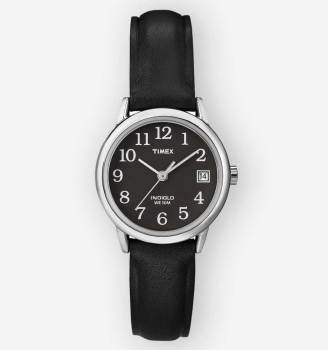 TIMEX Easy Reader 25mm Leather Strap Watch