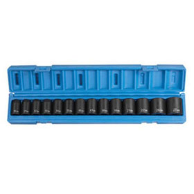 Grey Pneumatic 14 Pc 1/2" Drive Standard Length Metric Socket Set - 1412M