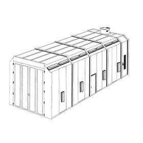RTT Col-Met 35-Foot Deluxe Semi-Truck Paint Booth
